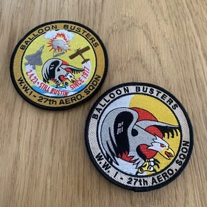 OFFICIAL F-22 Chinese Balloon Buster Patch Set - 27th Fighter Squadron Langley - Picture 1 of 5