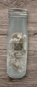 Prima GOT FLOWERS Winter #3 Papierblume Glasflasche creme cremeweiß Sammelalbum - Bild 1 von 6