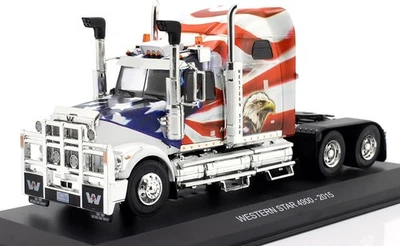HACHETTE/IXO 1/43 2015 WESTERN STAR 4900 TRUCK STARS & STRIPES/AMERICAN EAGLE - Image 1 of 3