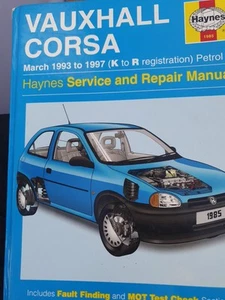 Vauxhall Corsa Haynes1993- 1997 Repair Manual - Picture 1 of 2