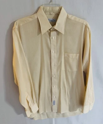 VTG CHRISTIAN DIOR Chemises  Coton Blend Pinstriped Dress Shirt - Image 1 of 4