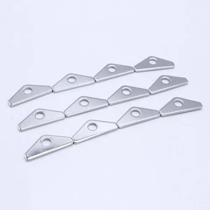 Verchromter Stahl Mini Spreader Tab Small Block für Ford 260 302 351W - Picture 1 of 7