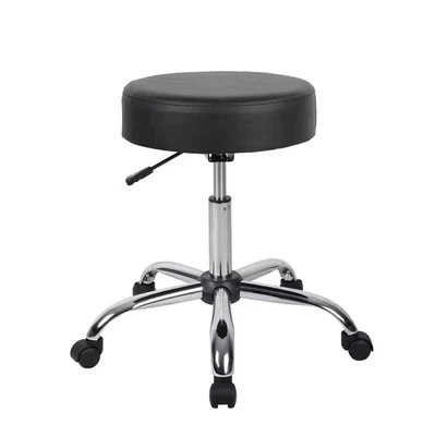 black caressoft medical stool | office boss spa products well adjustable cushion - Image 1 of 4