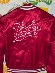 Chalk Line MLB Cincinnati Reds Satin Jacket USA Vintage 90's Youth Large 14/16 - Picture 1 of 7