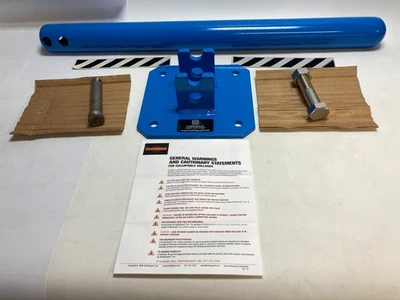 TrafficGuard Hinged Round Post (HRP) Collapsible Bollard, Blue 30", 4" Folded - Image 1 of 4