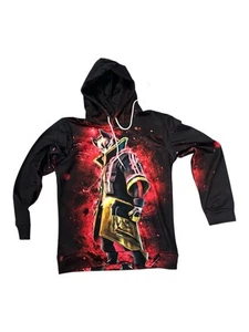 Sudadera con capucha Fortnite XL gráficos ambos lados roja y negra - Imagen 1 de 4