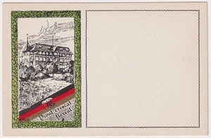 Tarjeta Postal Estudiante Artista "Vivat Crescat Floreat" Frankfurt Oder - Picture 1 of 2