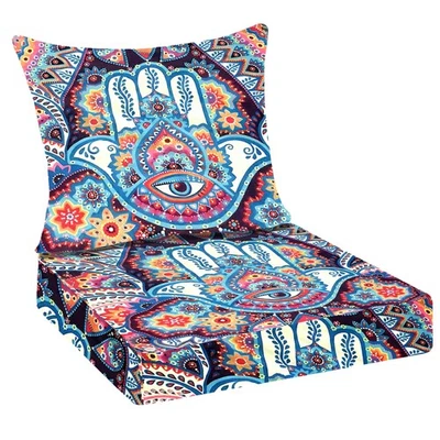 Outdoor/Indoor Deep Seat Cushion Patio Seat and Back Cushion Set - Image 1 of 4