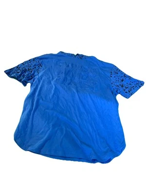 Sudadera con Capucha Empire Fox Talla 3XL Manchas Negras Azul Real Mezcla Pesada Foto 1 de 4