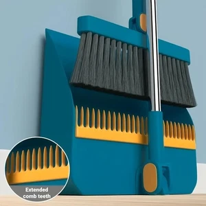 Robustes Besen & Kehrschaufel Set mit langem Stiel - ideal für Zuhause, Büro & Schule - Bild 1 von 25