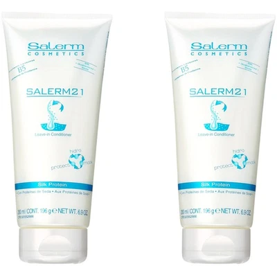 Salerm Conditioner Leave-In Damaged Hair Silk Protein B5 – Twin Set (2 x 200 ml) - Image 1 of 4