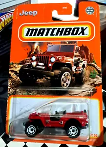 2021 Matchbox ~ 1948 WILLYS JEEP ~ RED ~ #76/100 Diecast 4x4 - Picture 1 of 4