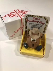 " I'm a Cowboy Hug " - The Hug Factory Collectible Figure NIP - Picture 1 of 9