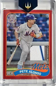 2024 Topps Update Pete Alonso 1989 Relic Red 24/25 #89RU-PA Mets Pinstripe - Bild 1 von 2