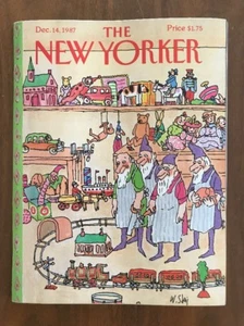 1987 December 14 The New Yorker Magazine Christmas Toys Elves Steig - Foto 1 di 2