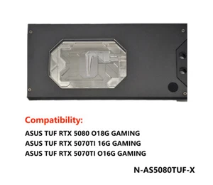 Granzon GPU Water Block For ASUS TUF RTX 5080 O18G GAMING/TUF 5070TI GAMING - Photo 1/15