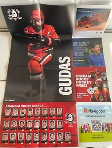 2025 Anaheim Ducks v Calgary Flames GAMEDAY PROGRAM- Radko Gudas Poster - Picture 1 of 2