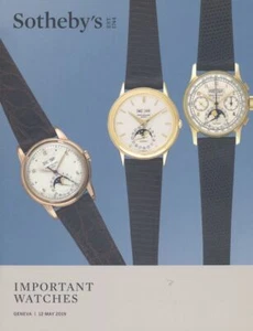 Sotheby's Catalogue Geneva, Important Watches 12 May 2019 HB - Picture 1 of 1