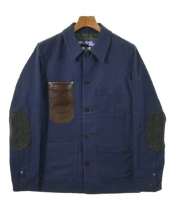 JUNYA WATANABE MAN COMME des GARÇONS Coverall Leather Pocket Patch Navy XS - Picture 1 of 7