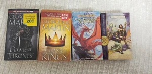 4 Book Fantasy Lot. Forgotten Realms, Dragon Lance, Georg R.R. Martin - Bild 1 von 14