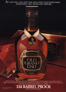 1980 Old Grand-Dad: 14 Barrel Proof Vintage Print Ad - Picture 1 of 1