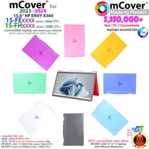 NEW mCover Hard Case for 2023 2024 15.6" HP ENVY x360 15-FE0000 15-FH0000 series - Afbeelding 1 van 15