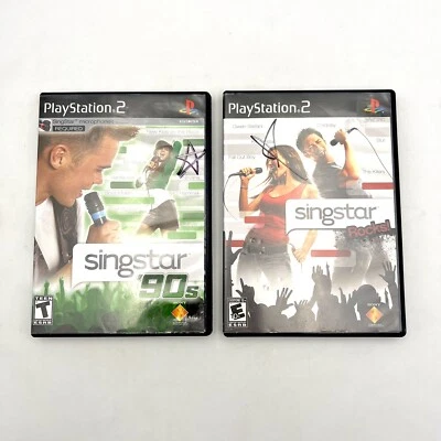 SingStar '90s & SingStar Rocks! PS2 PlayStation 2 - Complete CIB - Tested! - Image 1 of 4