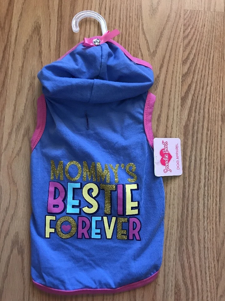 SMOOCHIE POOCH "MOMMY'S BESTIE FOREVER" HOODIE Filhote/Cachorro Pequeno - Imagem 1 de 1