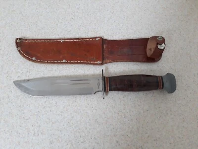 Cuchillo y funda vintage PAL RH36 de la Segunda Guerra Mundial. BONITO Foto 1 de 4
