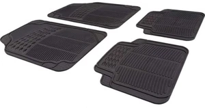 Car Black Rubber Front/Rear Floor Mats FOR BMW 5 Series 1995-2016 - Picture 1 of 6