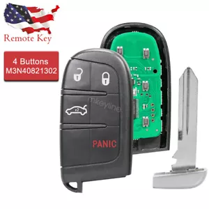 FOR 2011-2018 DODGE CHARGER 4 BUTTON REMOTE SMART KEY FOB 68051387 M3N-40821302 - Foto 1 di 6