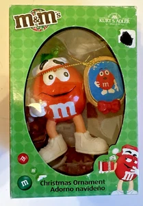 ORANGE M & M MIT EINEM GERAHMTEN BILD VON ROTEM M & M ORNAMENT KURT ADLER IN BOX - Bild 1 von 9