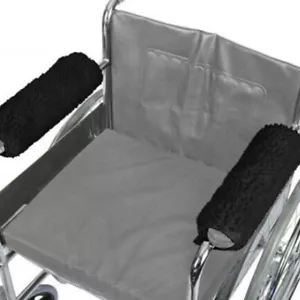1 par de almohadillas reposabrazos para silla de ruedas soporte antideslizante invierno cálido suave - Imagen 1 de 9
