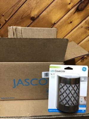 4 Pack GE CoverLite Brushed Nickel LED Night Light Plugin Dusk-to-Dawn 29847 New - Image 1 of 4