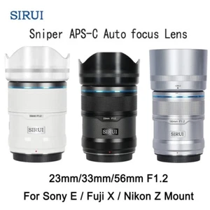 SIRUI 23mm 33mm 56mm F1.2 Sniper APS-C Auto Focus Lens Fr Sony E Fuji XF Nikon Z - Picture 1 of 21