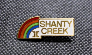 Shanty Creek Ski Resort Michigan Rainbow Ski Pin - Picture 1 of 3