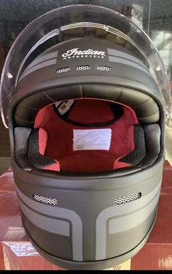 GENUINE INDIAN MOTORCYCLE MODULAR MATTE HELMET BLACK DOT,  SIZE MEDIUM - Image 1 of 2