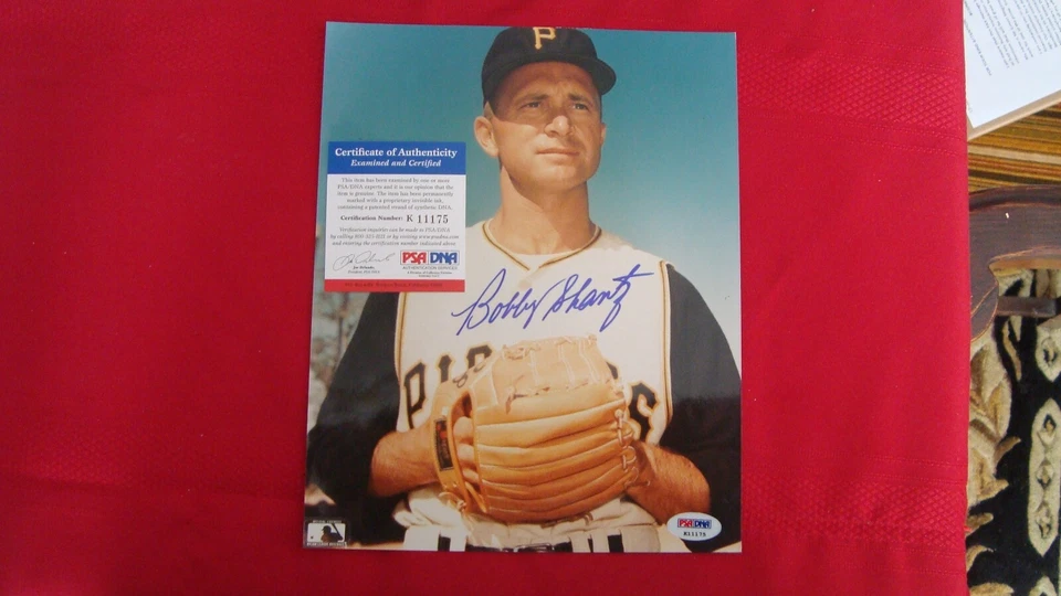 Bobby Shantz Autographed 8 x 10 Baseball Photo Pittsburgh Pirates PSA/DNA - Image 1 of 4