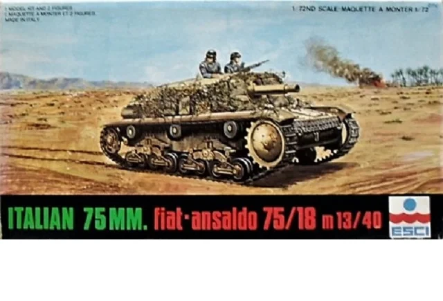 Italian 75mm Fiat-Ansaldo 75/18 M13/40 Semovente M41 da 75/18 ESCI | N. 8031 | 1 - Immagine 1 di 1