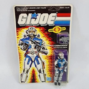 1987 COBRA COMMANDER BATTLE ARMOR GI JOE MOC VINTAGE FIGURE HASBRO ARAH NICE HTF - Picture 1 of 7