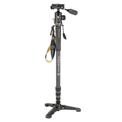 Monópode de fibra de carbono Vanguard VEO 2S CM-264TBP 120T con tres pies y bola/pan h