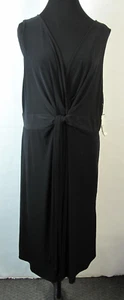 Emma James Kleid schwarz vorne zum Binden klassisch perfektes schwarzes Kleid Größe 3X - Bild 1 von 7