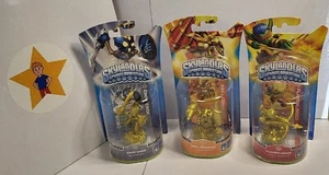 Skylanders Spyro Adventures [S1] Rare Gold Chop, Drill & Flameslinger - BNIB - Bild 1 von 7