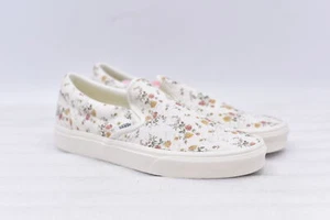 Zapatos de skate para mujer Vans clásicos con plantilla acolchada sin cordones en vintage floral, 9 - Imagen 1 de 6