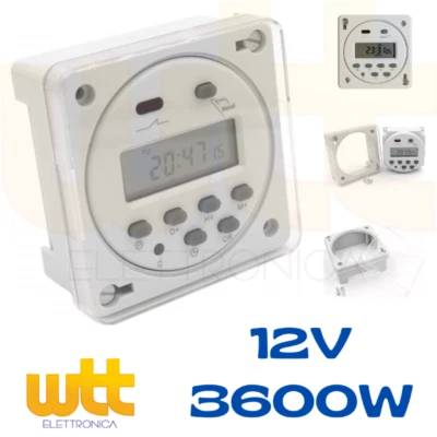 LAFAYETTE TDS-12 TIMER DIGITALE PROGRAMMABILE 12V PER CACCIA, PESCA, ILLUMINAZIO - Immagine 1 di 4