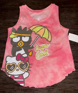Hello Kitty Super Cool Tank Top Girls NWT S 6-6x Or M 7-8 - Picture 1 of 3
