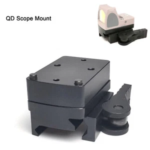 Red Dot Sight Mount For RMR QD Auto Lock Riser Mount Picatinny Rail Base Hunting - Picture 1 of 13