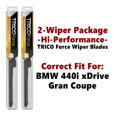 Высокопроизводительные дворники 2 шт подходят для 2017+ BMW 440i xDrive Gran Coupe — 25240/180 - Изображение 1 из 4