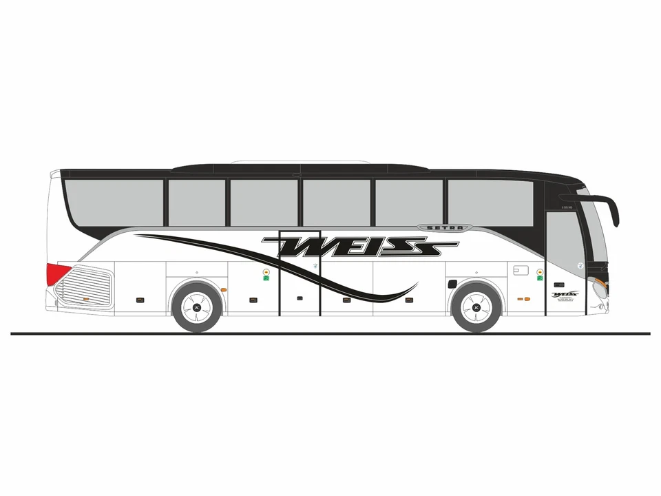 Rietze 77932 - 1/87 Setra S 515 HD White Busreisen Pc. Georgen (At) - New - Image 1 of 1