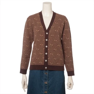 Gucci GG Wool Cardigan 10 Kids Brown 638323 - Picture 1 of 8